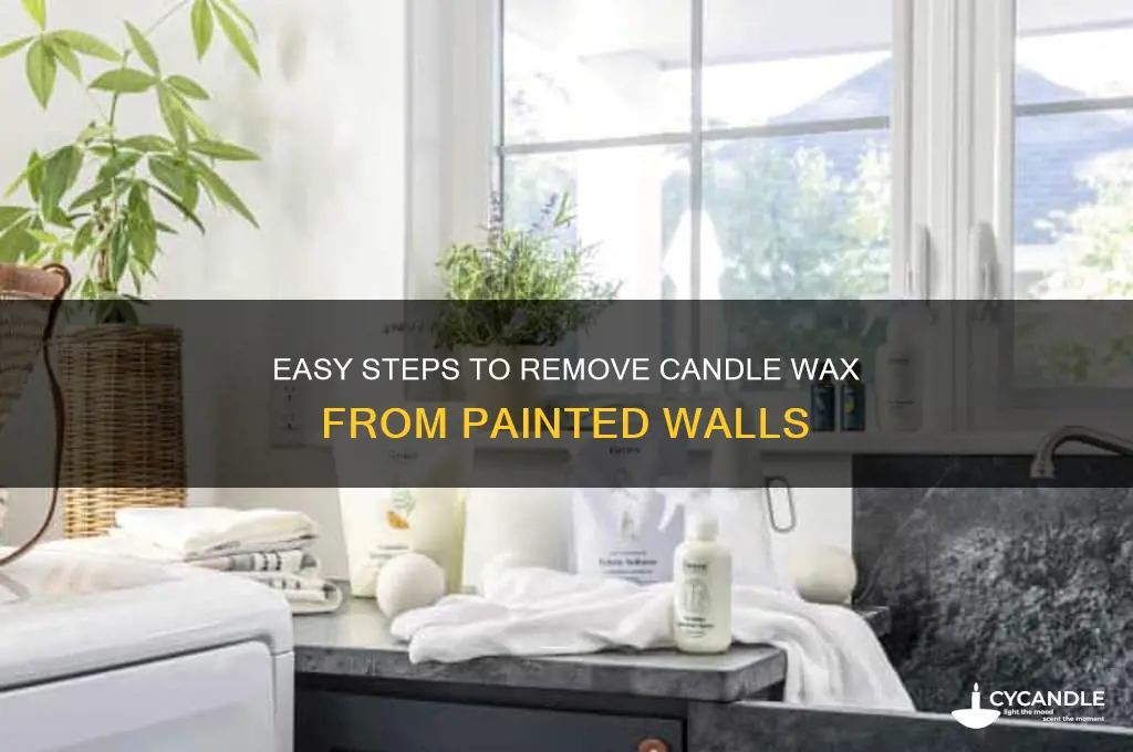 how to take candle wax off a painted wall