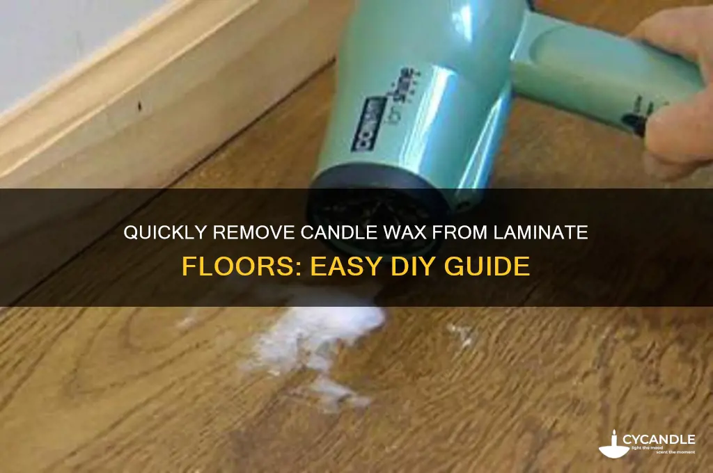 how to take candle wax off laminate flooring