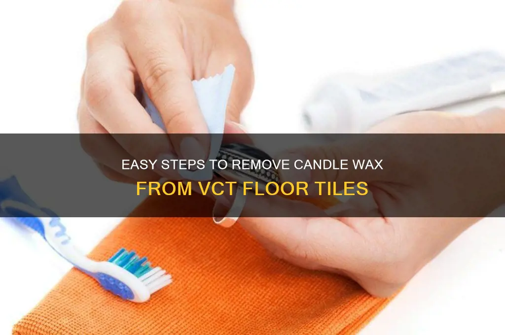 how to take candle wax off of vct floor tile