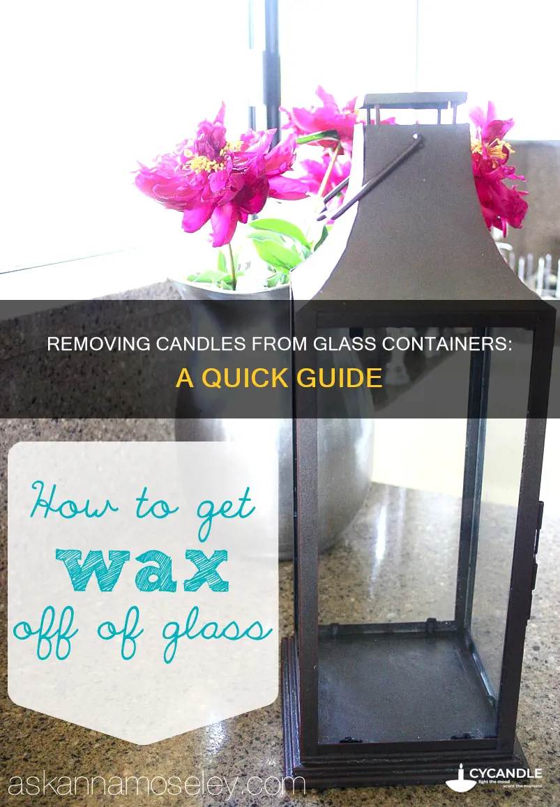 how to take candles out of glass