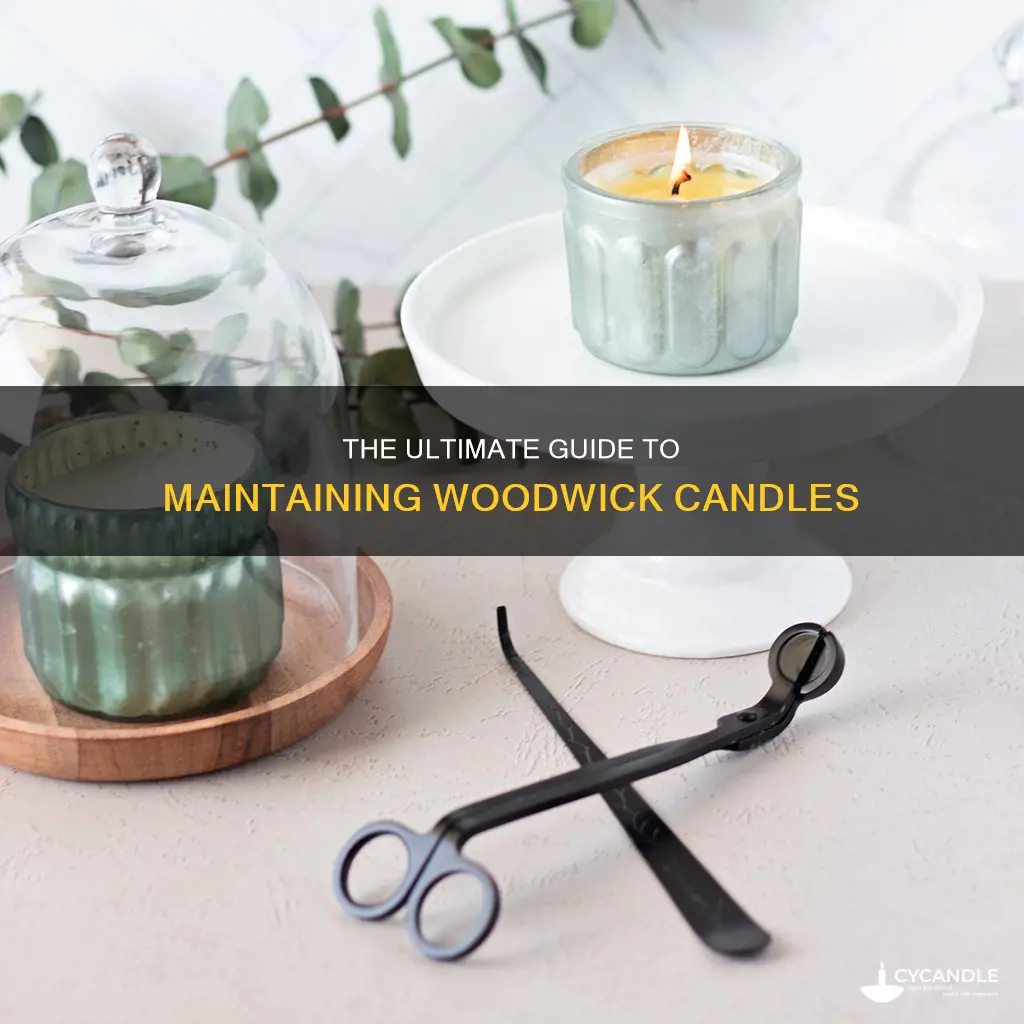 how to take care of a woodwick candle