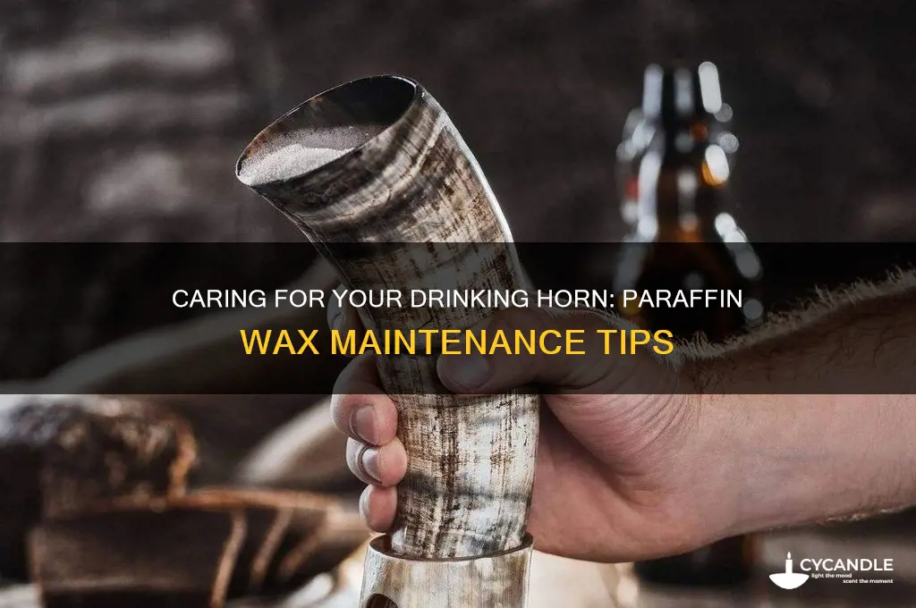 how to take care of drinking horn paraffin wax