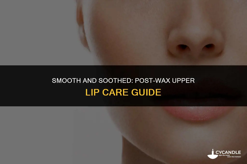 how to take care of your upper lip post wax