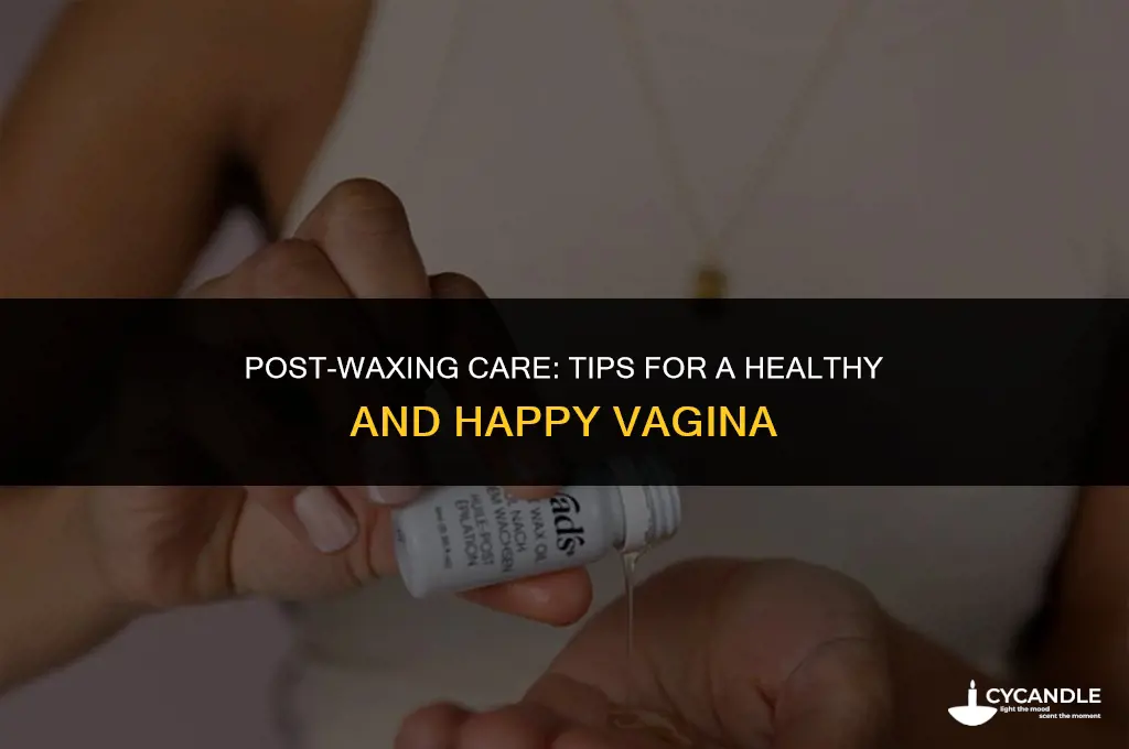how to take care of your vag after waxing