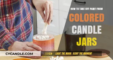 Removing Paint from Colored Candle Jars: Easy Methods