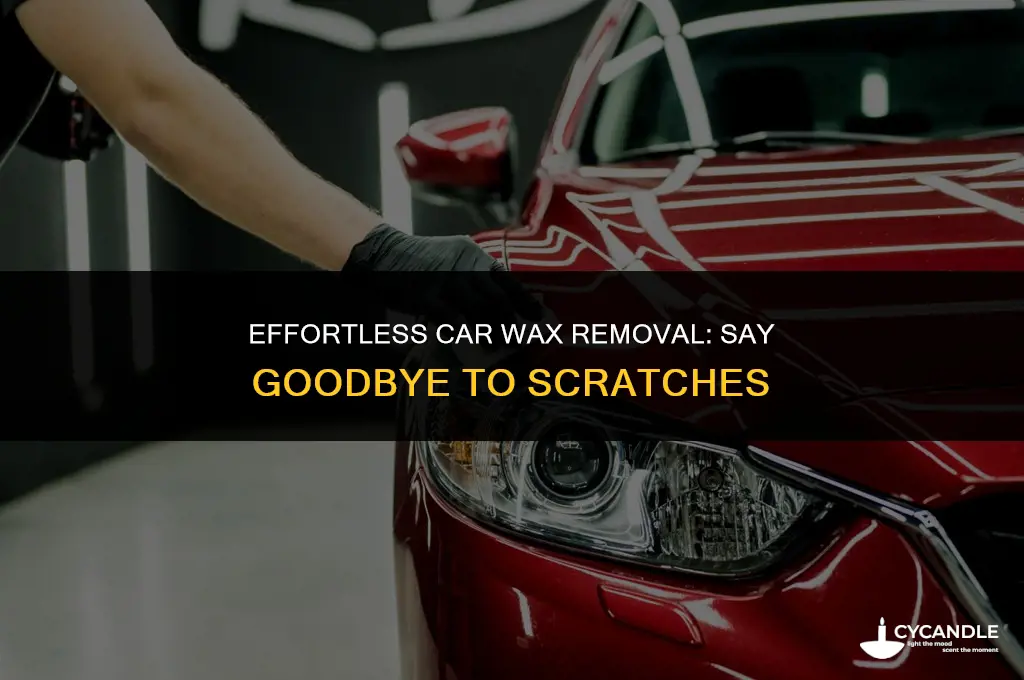 how to take off scratches of car wax