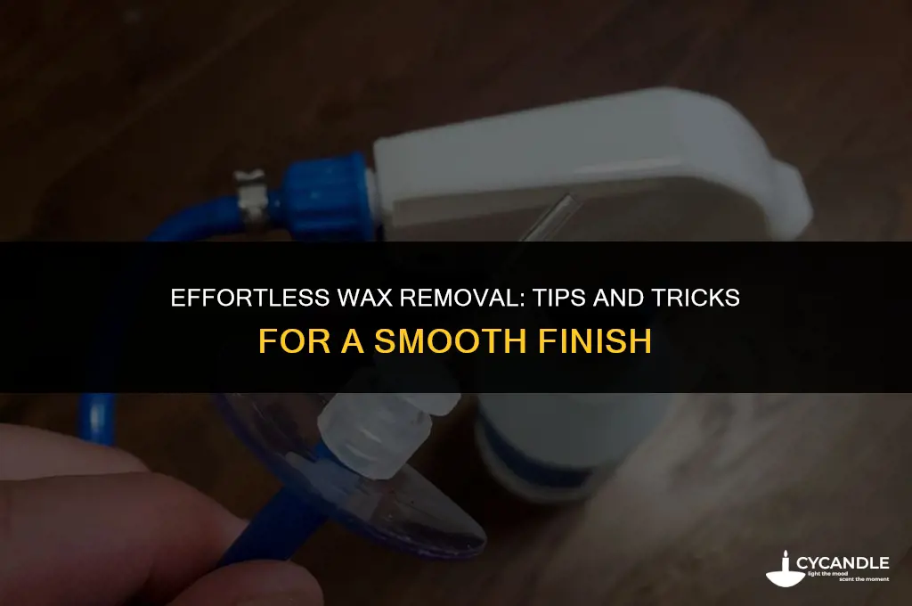 how to take off wax