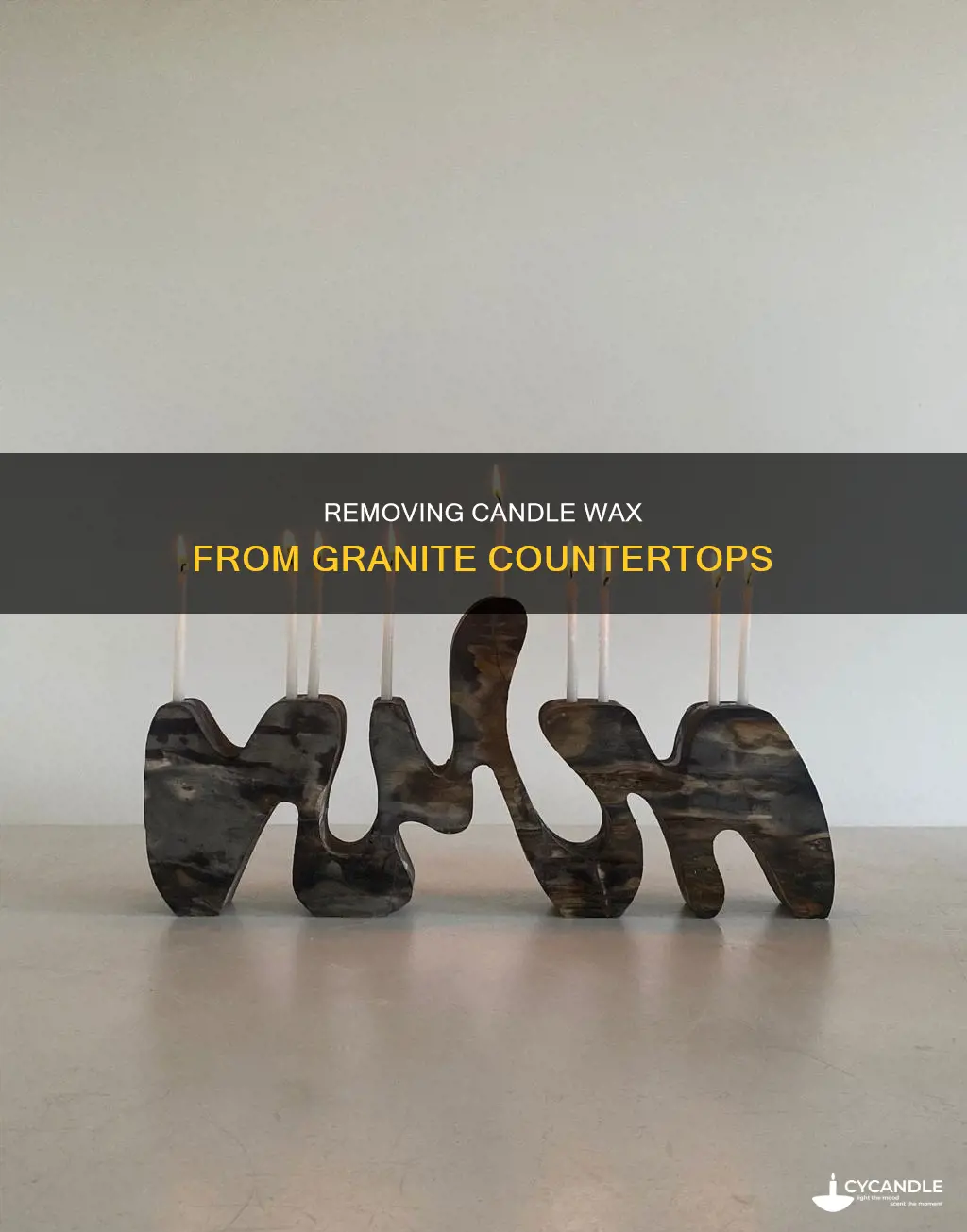 how to take out melt candle from granite