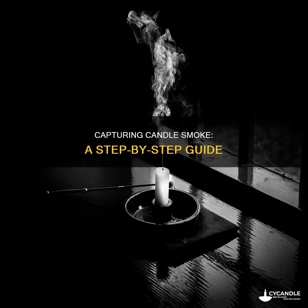 how to take phoroa of candle smoke
