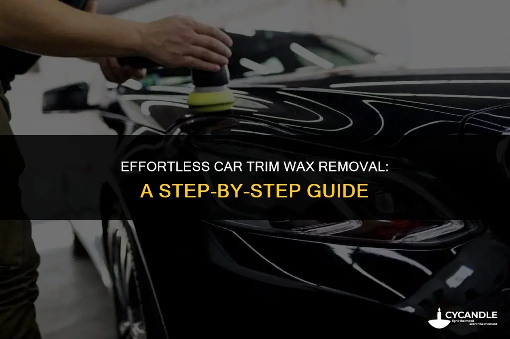 how to take wax off car trim
