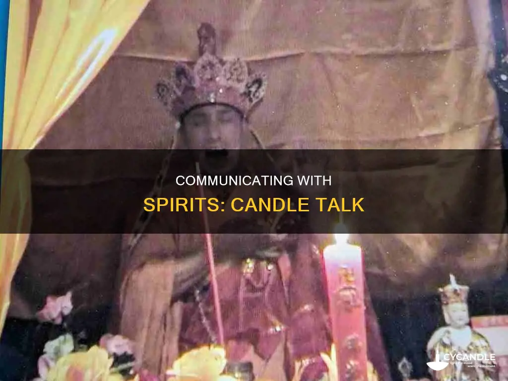 how to talk to a ghost through a candle