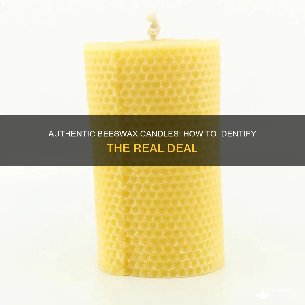 how to tell if a candle is beeswax