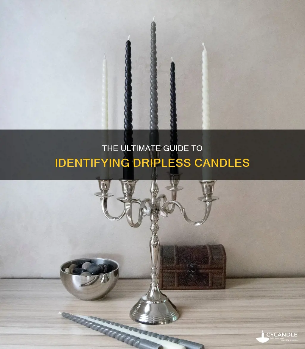 how to tell if a candle is dripless