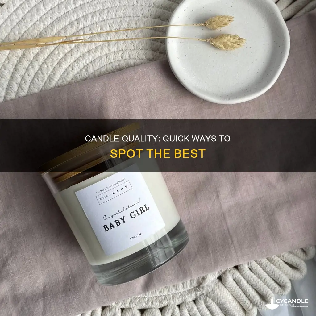 how to tell if a candle is good quality