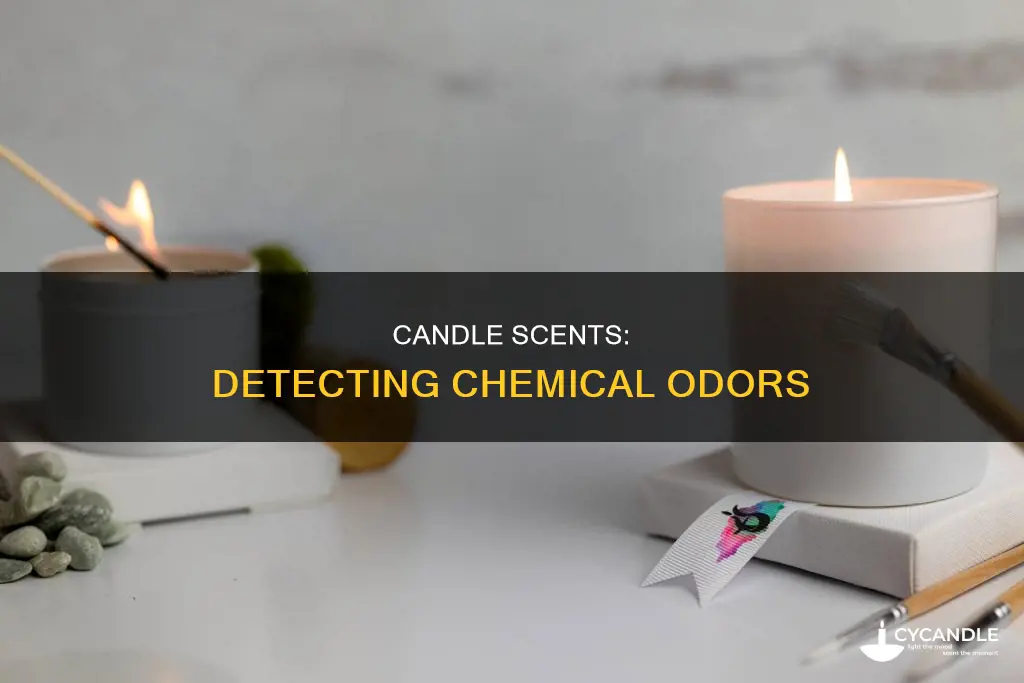 how to tell if a candle smells chemically