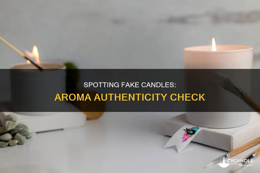 how to tell if a candle smells fake