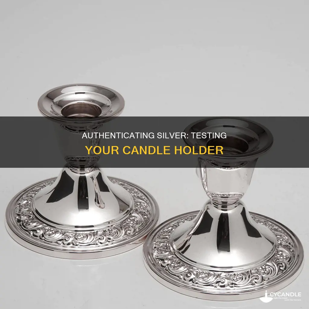 how to tell if candle holder is silver