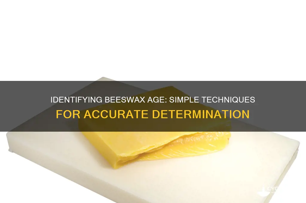 how to tell the age of beeswax