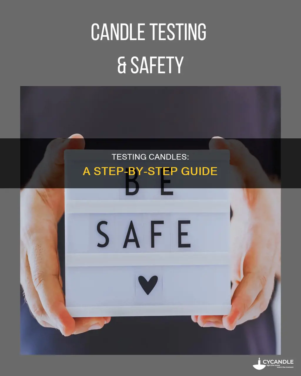 how to test a candle