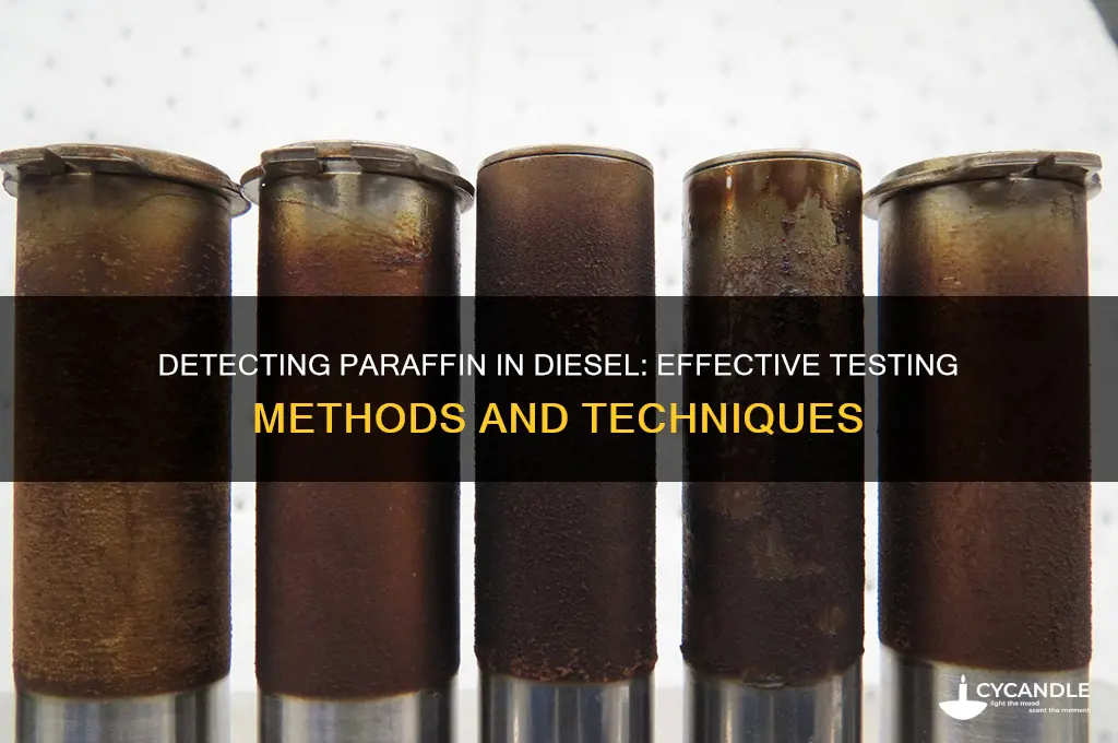 how to test for paraffin in diesel