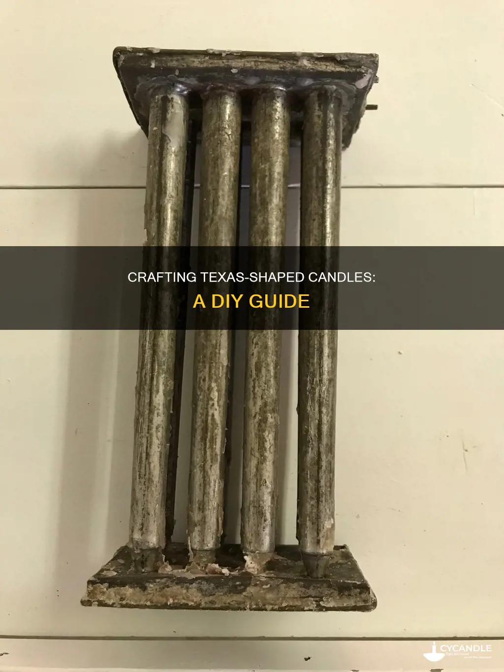 how to texas shaped candle