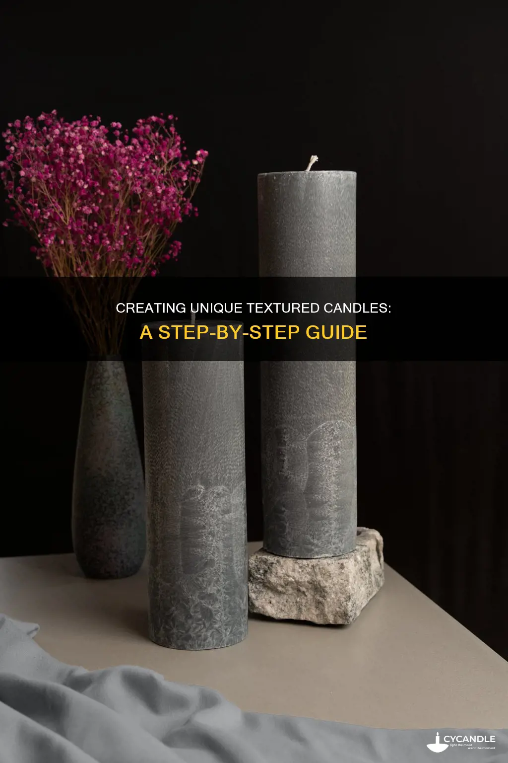 how to texturize candles