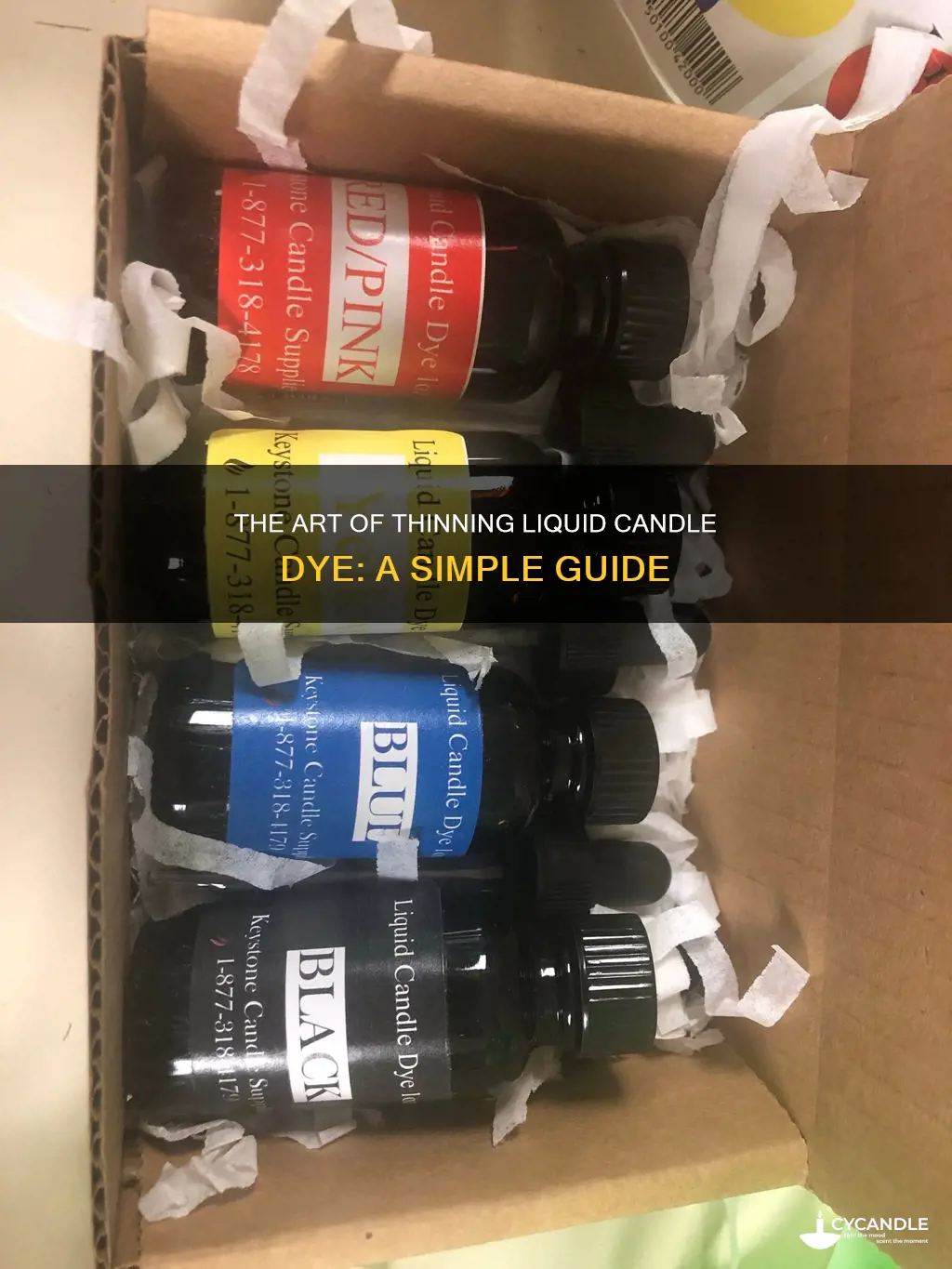 how to thin liquid candle dye
