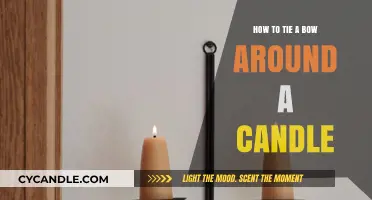 The Perfect Bow-Candle Combo: Tying a Bow Around a Candle