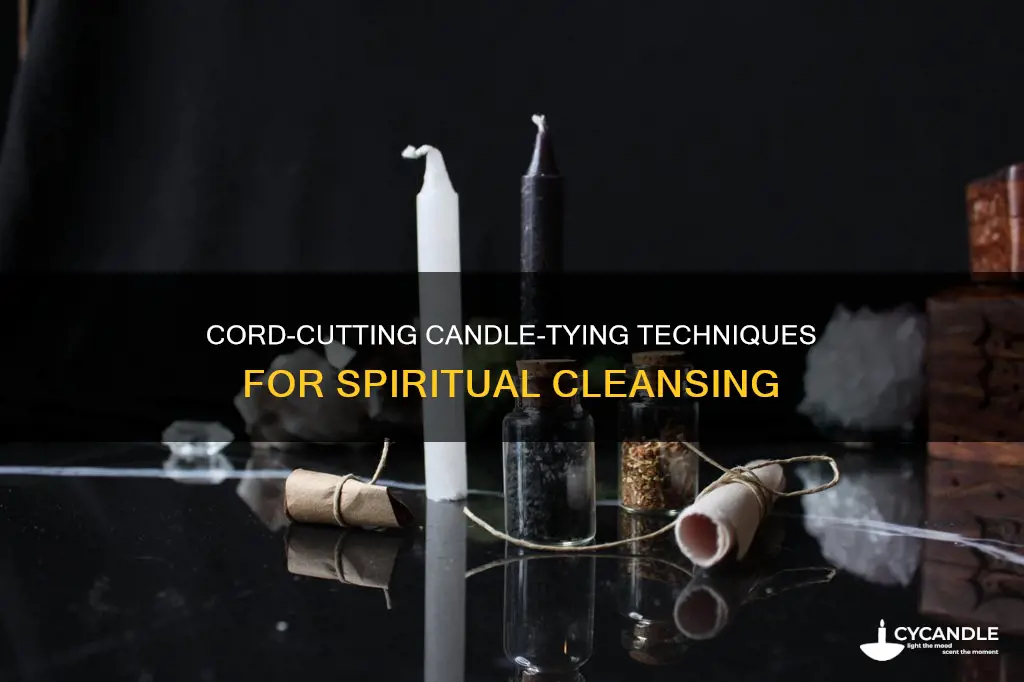 how to tie candles for cord cutting