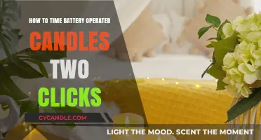 Timing Your Battery Candles: Two Clicks to Perfection