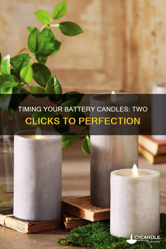 how to time battery operated candles two clicks