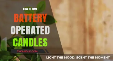 Candlelit Evenings: Timing Battery-Operated Candles