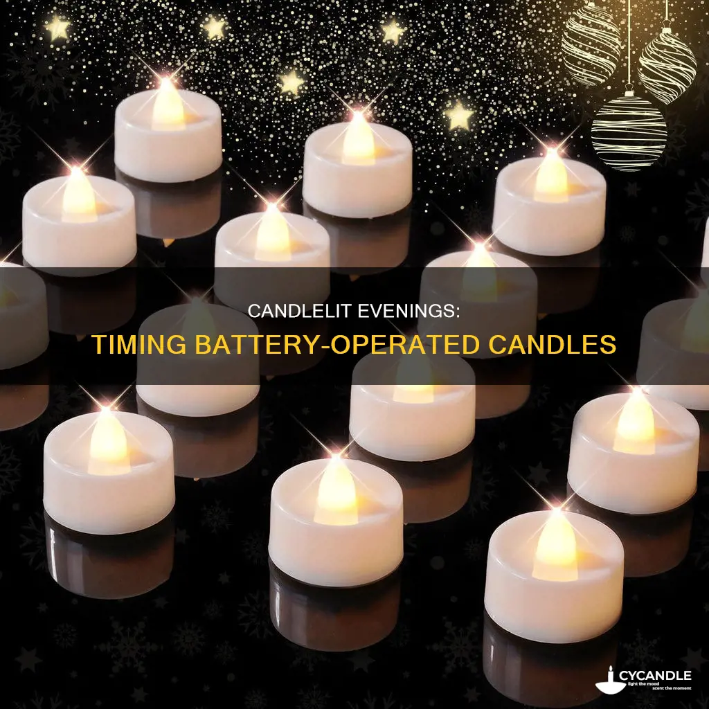 how to time battery operated candles