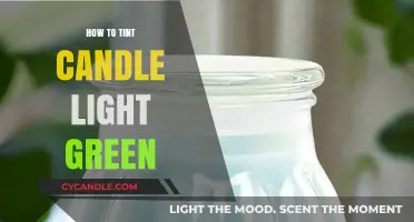 Create a Soothing Green Glow: Tinting Candle Light Made Easy