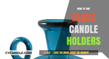 Glass Candle Holder Makeover: Tinting for a Unique Look