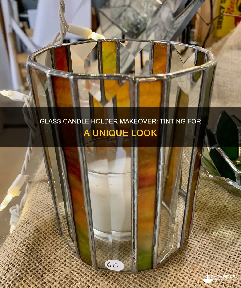 how to tint glass candle holders