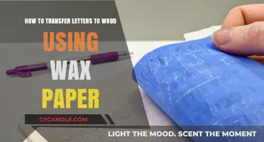 Crafting with Ease: Transferring Letters to Wood Using Wax Paper