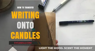 Transferring Writing onto Candles: A Step-by-Step Guide