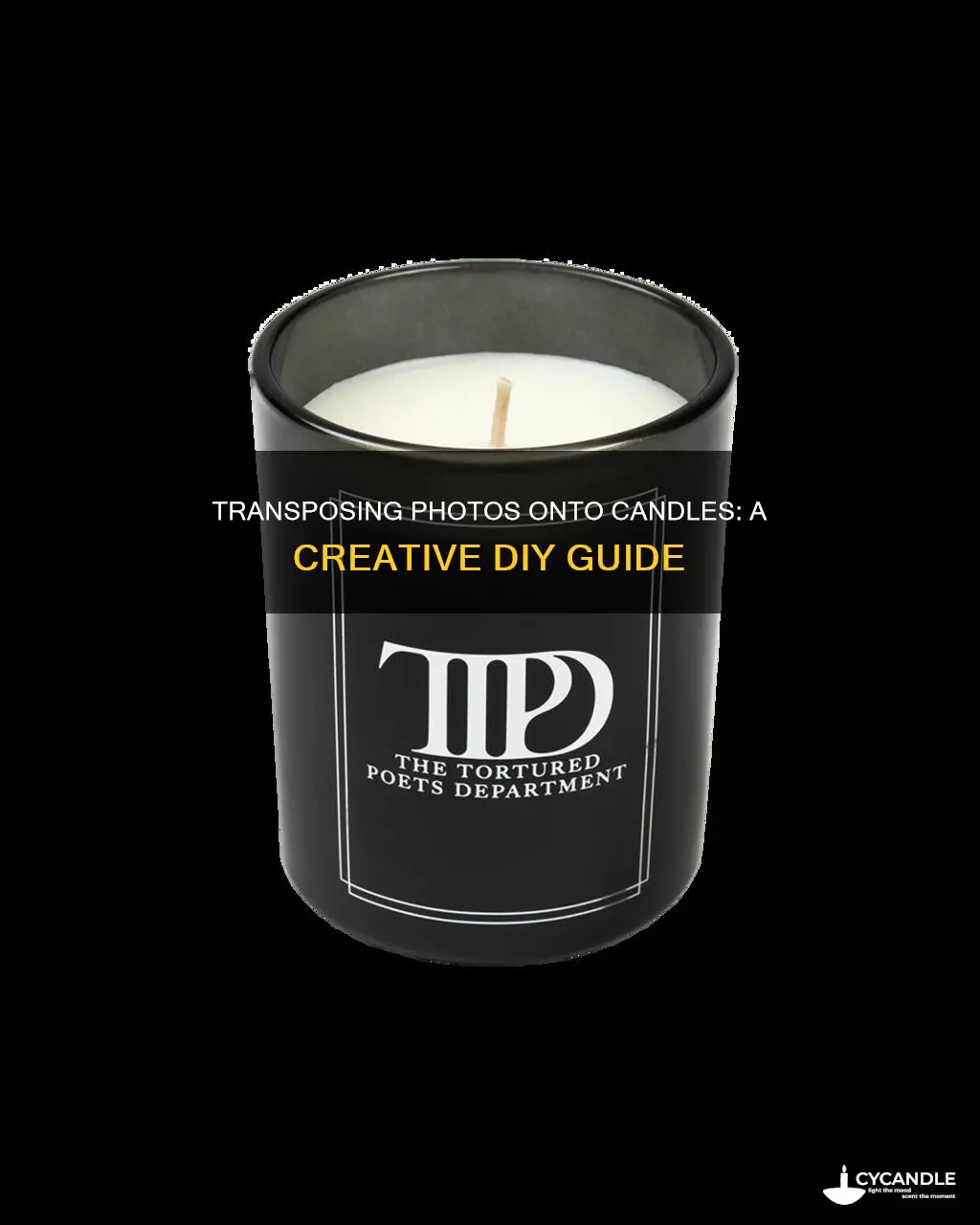 how to transpose a photograph to a candle
