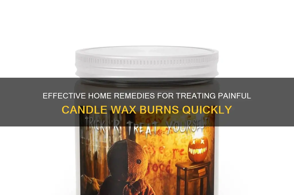 how to treat a candle wax burn