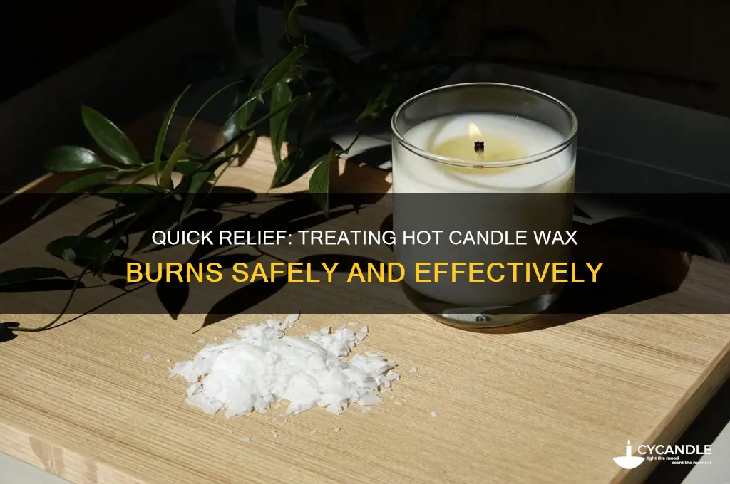 how to treat a hot candle wax burn