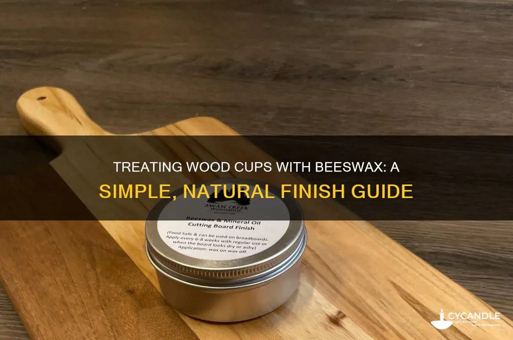 how to treat a wood cup beeswax