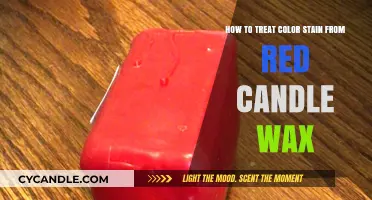 Effective Ways to Remove Red Candle Wax Color Stains Easily