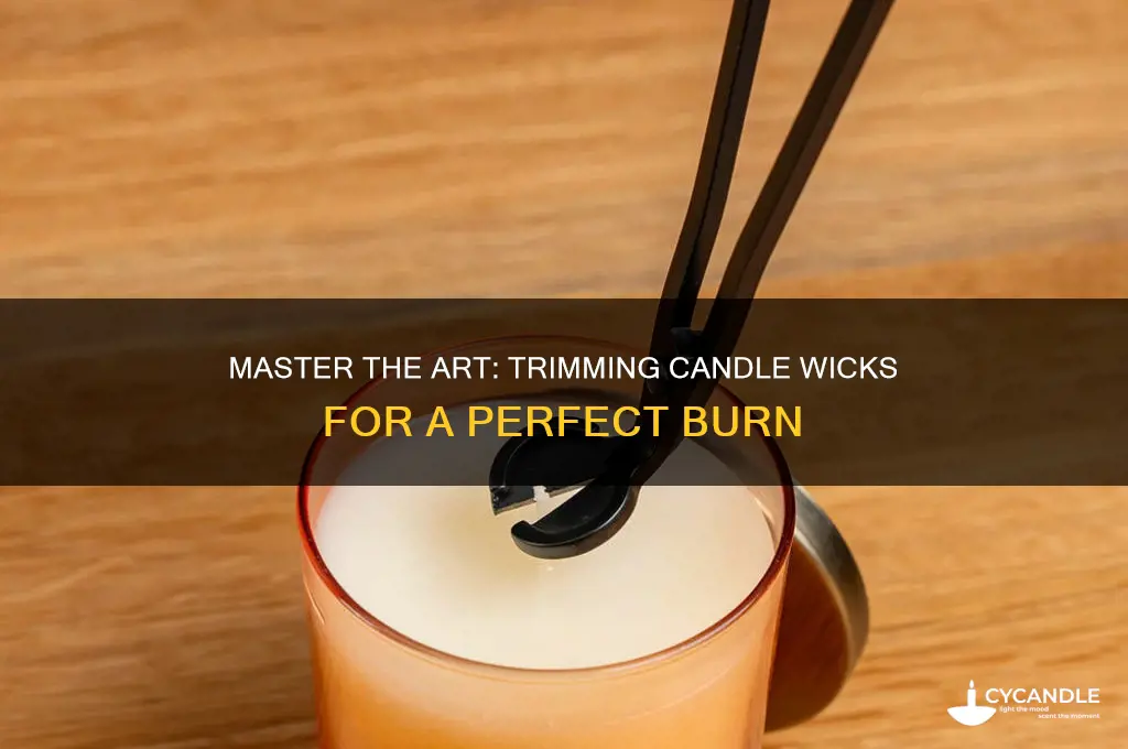 how to trim candle wick