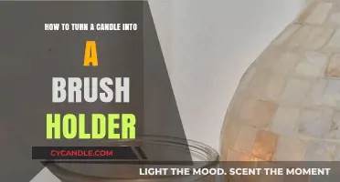 Transforming Candles: Creative Brush Holders