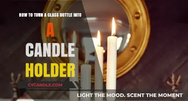 Transforming Glass Bottles: DIY Candle Holders