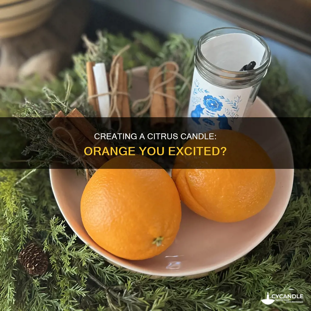 how to turn an orange into a candle