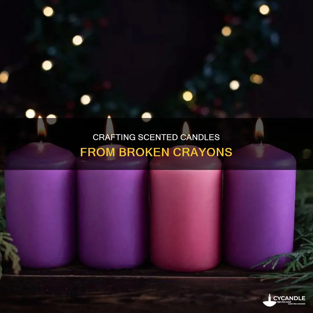 how to turn broken crayons into a nice smelling candle