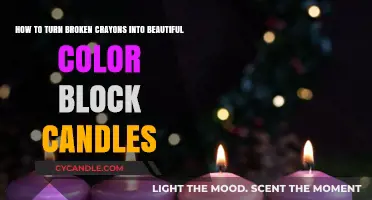Broken Crayons, Beautiful Candles: A Color Block DIY