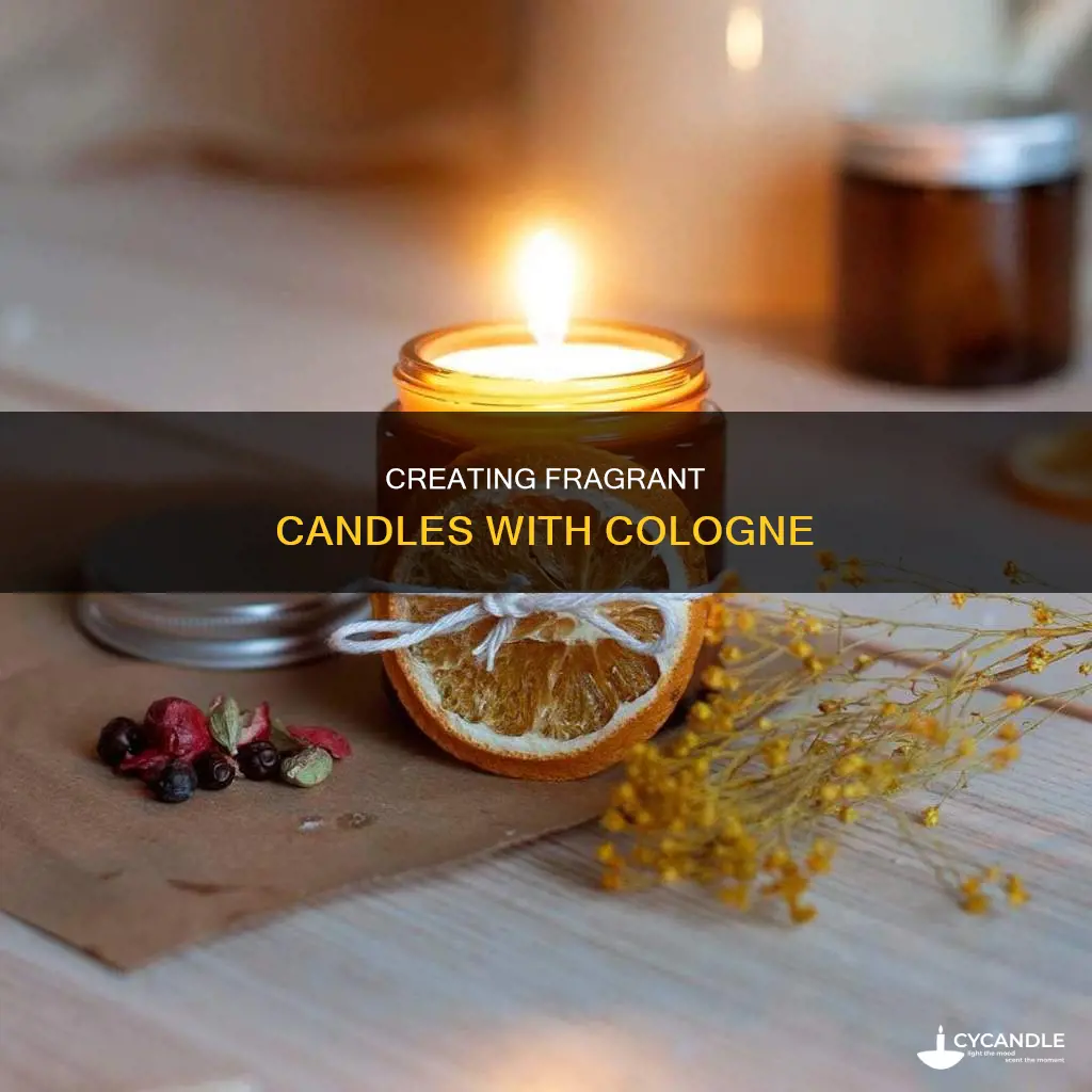 how to turn cologne into a candle